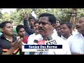 bjd workers stage unique protest against fuel hike by pulling bullock carts ani news