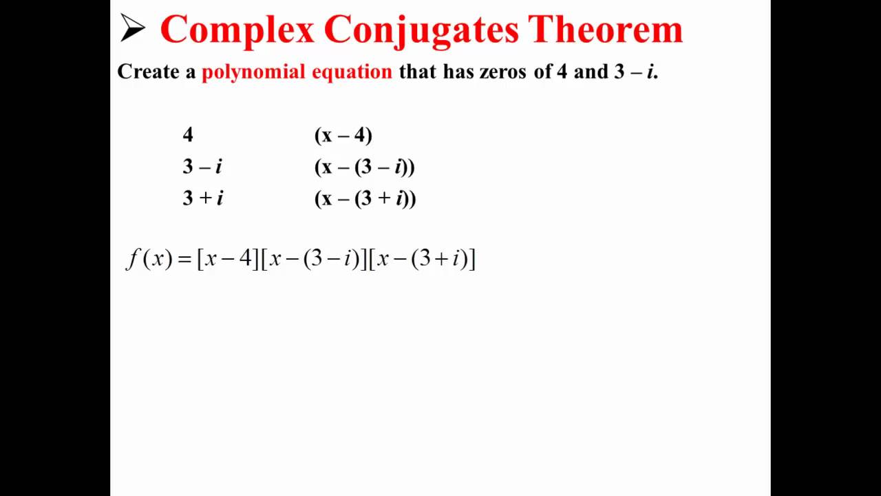 Conjugate Root Theorem