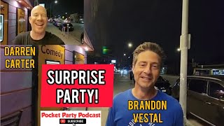 Comedian Brandon Vestal From Dry Bar Comedy | Surprise Party | Darren Carter
