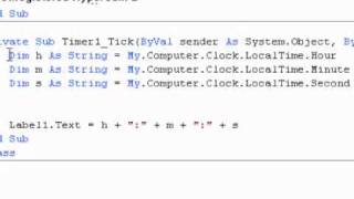 VB Clock Tutorial