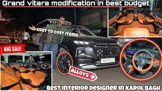 Grand vitara modification✅ || Best CustomiseInterior‼️ ||base to top modification at best price✅||