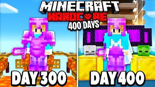 I Survived 400 Days in HARDCORE Minecraft... Here's What Happened