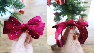 리본공예DIY beautiful christmas hair accessories idea with velvet ribbon tutorial for girls 헤어핀만들기