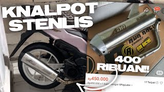 KNALPOT ADR RACING STENLIS CUMAN 400 RIBUAN ANJAY - Project Beat 06