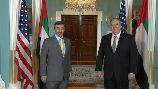 Pompeo meets UAE Foreign Minister at the State Department | AFP