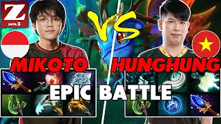 MIKOTO (QUEEN OF PAIN) vs HUNGHUNG (PUCK) - EPIC Battle Of Mid Players Dota 2 - Z Dota 2 Channel