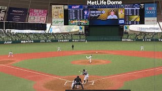 【現地映像】佐藤輝明ホームラン オープン戦6号 ドラフト制以後最多本塁打記録⚾️西武vs阪神@メットライフドームアメックスシートから驚愕のホームラン#佐藤輝明　#佐藤輝明ホームラン #阪神タイガース