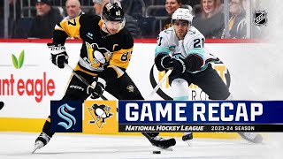 Kraken @ Penguins 1/15 | NHL Highlights 2024