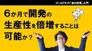 ６か月で開発の生産性を倍増することは可能か？〜開発にTOC制約理論を応用する方法〜