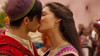 Aladdin _ Kiss Scene (Naomi Scott and Mena Massoud)