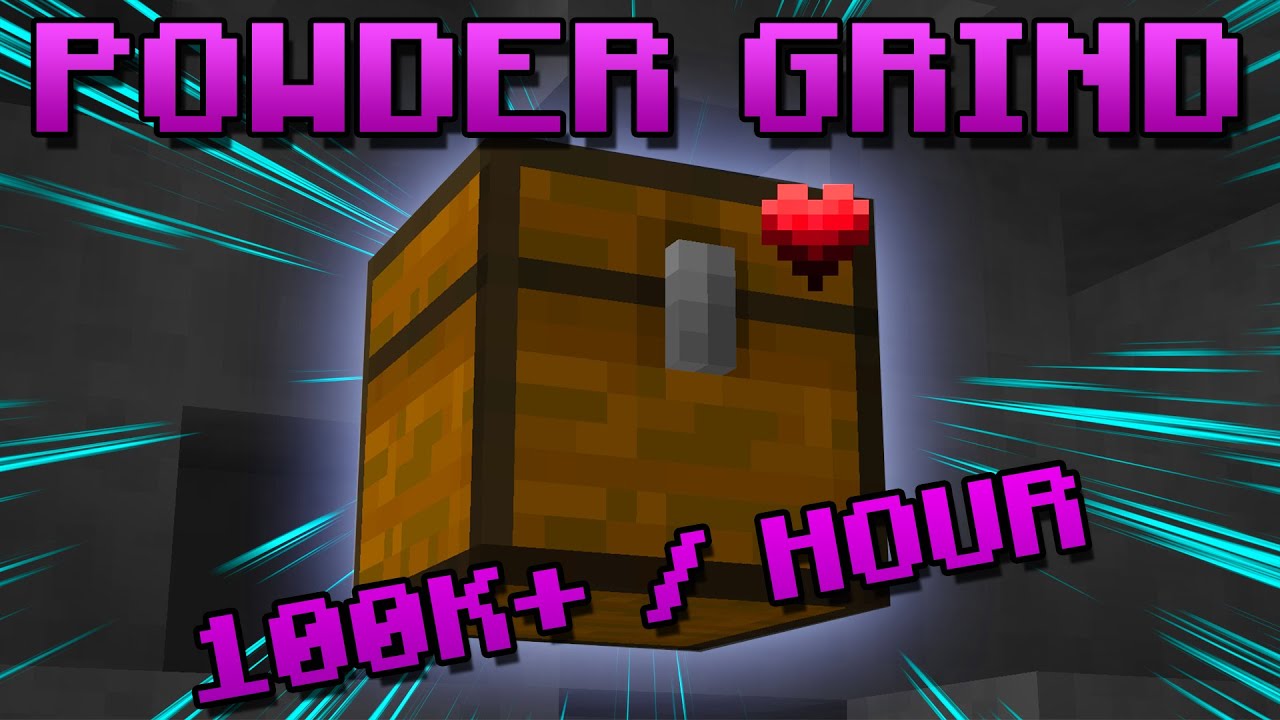 How To Powder Grind The Fastest Hypixel Skyblock Youtube