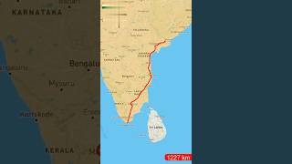 Rajahmundry to Kanyakumari Train journey #rajahmundry #train #routemap