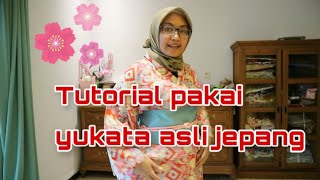 Pakai yukata asli jepang gampang bangetttt | cara pakai yukata | how to wear yukata