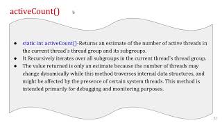 Multi Threading in Java part5, (Thread Methods demo1)