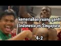 Hot!! Suasana di ruang ganti timnas Indonesia vs Singapura 4-2