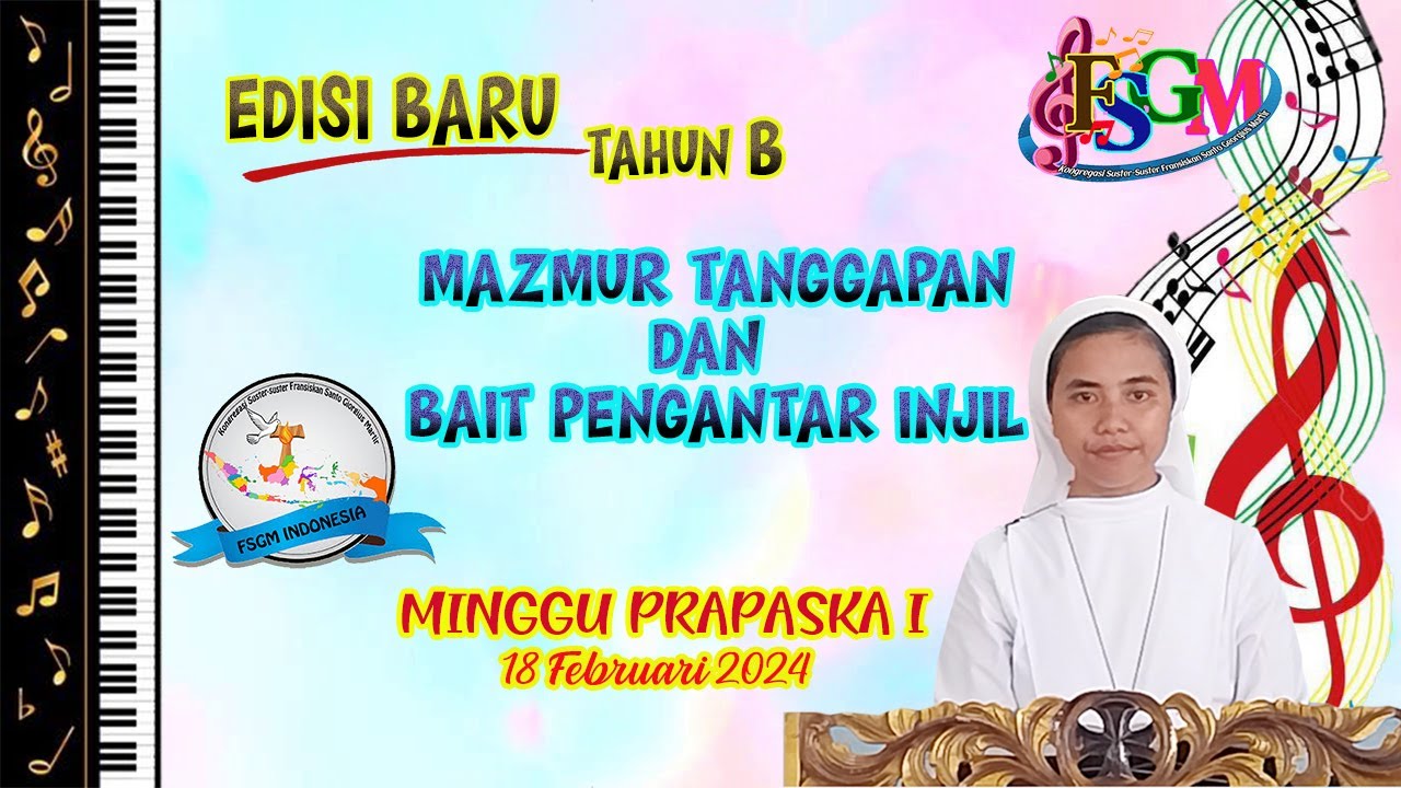 MAZMUR TANGGAPAN 18 FEBRUARI 2024. 18 FEBRUARI 2024. TAHUN B. EDISI ...