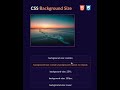 CSS BACKGROUND SIZE