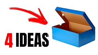 How to reuse Shoe Boxes at home | 4 Amazing Ideas | Best out of waste