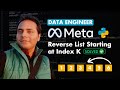 Python Interview Questions and Answers: Reverse a List from Index K | Coding Tips by MAANG Engineer