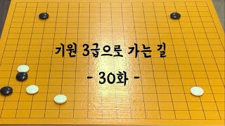 (바둑강좌) 기원 원장님께 배우는 3급으로 가는 길 / 30화 처진 날일자 침투