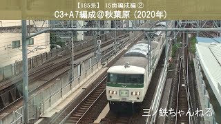 【185系】15両編成編②　C3+A7編成@秋葉原 （2020年）