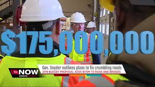 Gov. Snyder outlines plans to fix crumbling roads