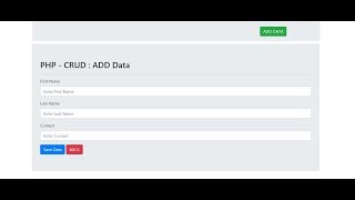 PHP-CRUD - Insert Data in PHP - Part 2/4