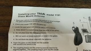 Unboxing of the TRAM 1191 dual-band HAM Radio antenna for my motorhome!