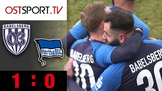 Eckball-Variante knockt Hertha aus: SV Babelsberg 03 - Hertha BSC II 1:0 | Regionalliga Nordost