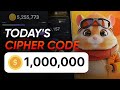 Hamster Kombat Daily Cipher Code 1 Million Coins 22 June 2024 | today's Cipher code