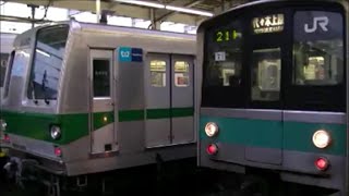 千代田線6000系柏行（代々木上原→柏）車窓