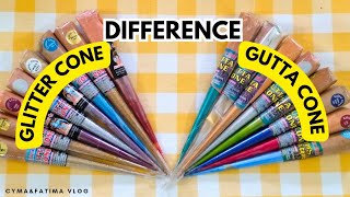 What is Gutta Cone \u0026 Glitter Cone | Difference Btw Gutta \u0026 Glitter Cone| Fabric Painting Handpainted