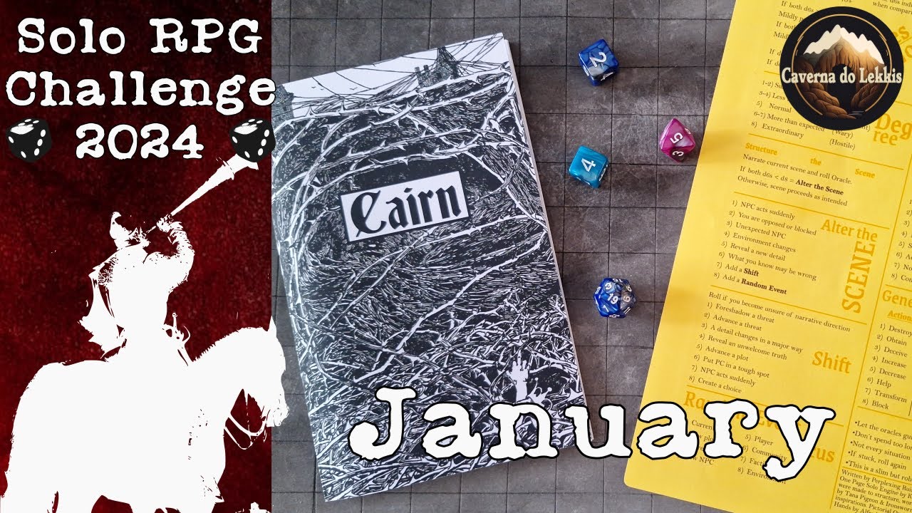 Solo RPG Challenge 2024 (January) Cairn + Fallen Oracle Card - YouTube