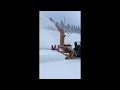 rpm tech high capacity snow blower clearing hard packed snow