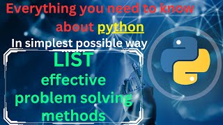 Python list methods for effective problem solving | count sort reverse len min max sum #pythonlists