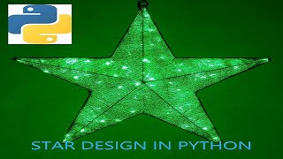 Star Design in Python IDLE Shell