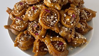 Chebakia ! Recette très simplifiée pour les débutants ! De A à Z délicieux pâtisserie!Ramadan🌙