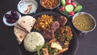 Veg Punjabi Thali Recipe - Veg Thali Menu | How to prepare Thali at home in two hours