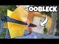 GIANT DART Vs. OOBLECK from 45m! GIANT DART Vs. OOBLECK from 45m!