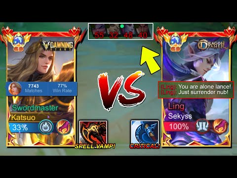 LANCELOT VS MOST AGGRESSIVE LING IN SOLO RANKED MATCH! | SUPER INTENSE MATCH! (WHO WILL WIN?)