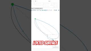 Lofted surface with Guide curve #shorts #ytshorts #solidworks #malviyacadsolution
