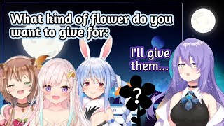 What Kind of Flower Does Moona Want to Give for Pekora, Iofi and Risu? [HololiveID] [English Sub]