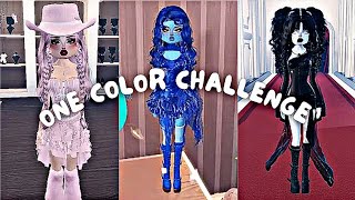 ONE COLOR ONLY In Dress to impress Roblox challenge