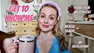 GET TO KNOW ME | answering your questions on my background, mental health, work,