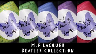 BEATLES COLLECTION by MLF LACQUER  | live swatch review | jodispolish