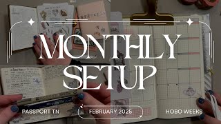 Monthly Setup in my Hobonichi Weeks \u0026 Passport Travelers Notebook