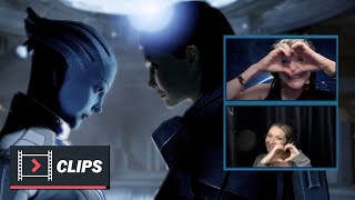 Ali Hillis surprises our Mass Effect Legendary stream with Jennifer Hale | Livestream Clip