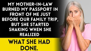 My Mother-in-Law Burned My Passport Right Before Our Family Trip, but…