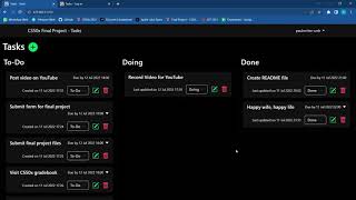 CS50x Final Project - Tasks
