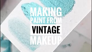 Making Paint From 20 Year Old Makeup #shorts